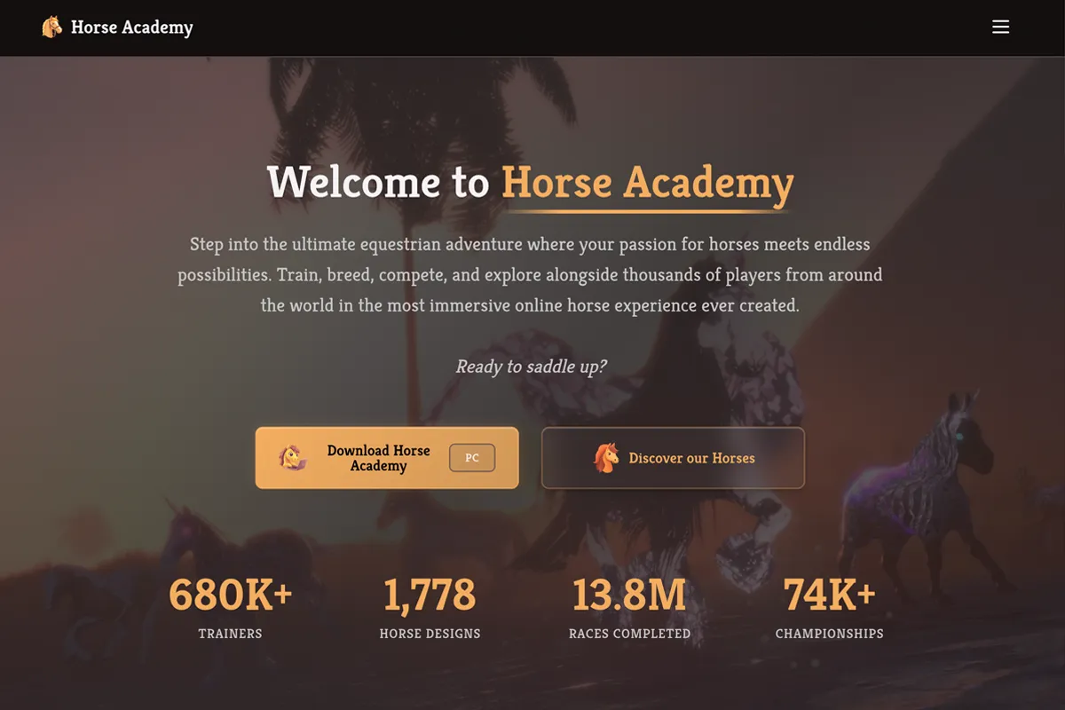 Horse Academy Online app